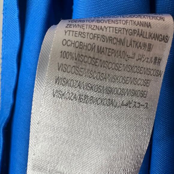 Farm Rio Royal Blue Knotted Cut Out Maxi Dress Size Large - Picture 8 of 9